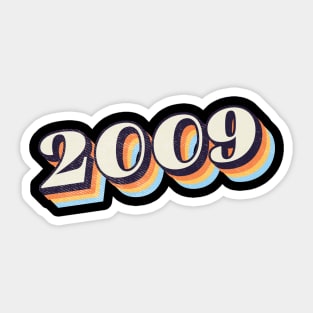 2009 Birthday Year Sticker